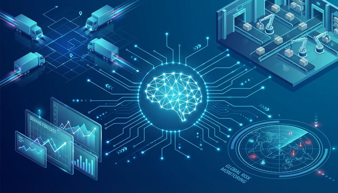 AI and technology transforming supply chain management with predictive analytics and automation