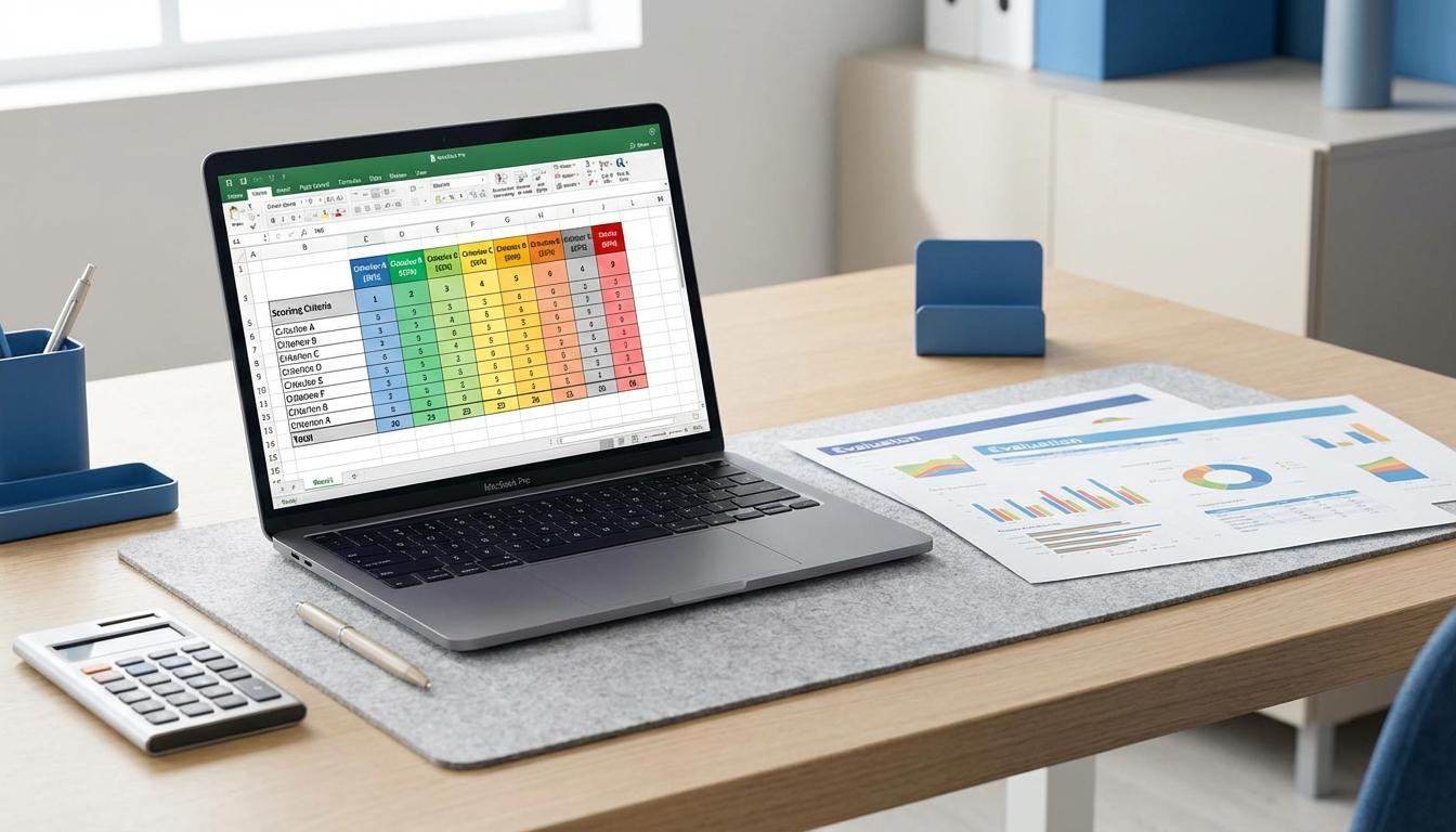 Weighted scoring model spreadsheet for 3PL provider evaluation with capability and cost criteria Weighted scoring model spreadsheet for 3PL provider evaluation with capability and cost criteria